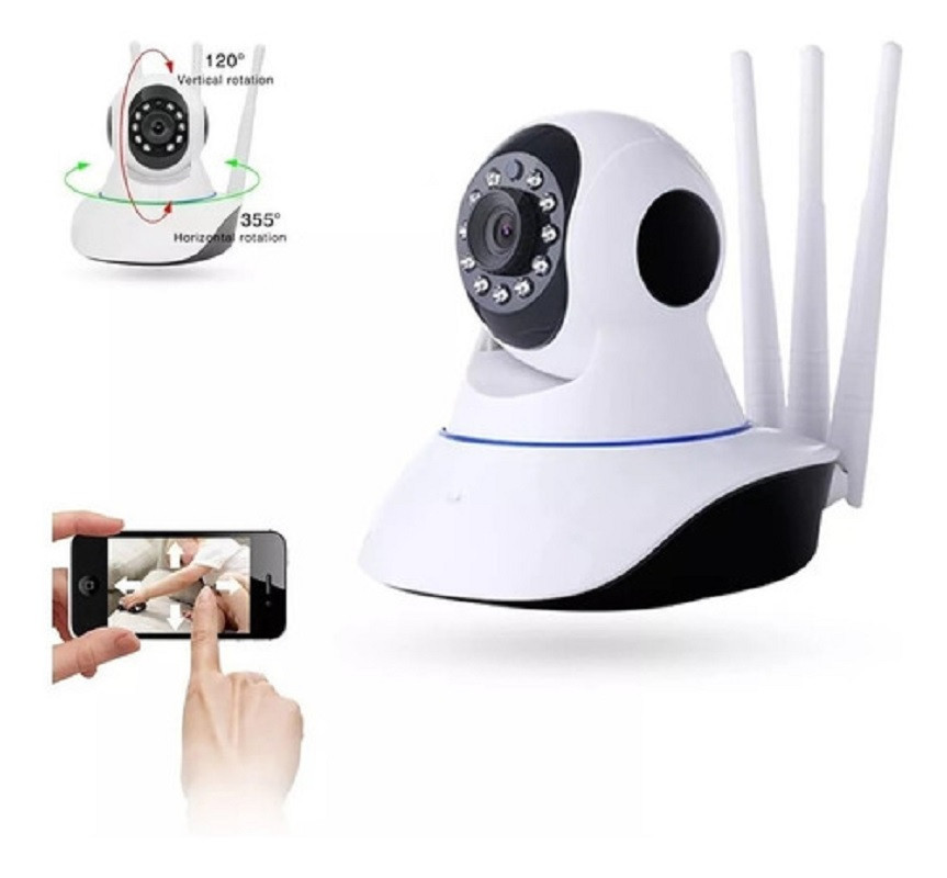 Camara 3 Antenas Robótica Seguridad
